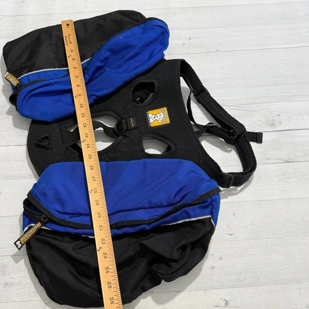 Ruffwear Blue Commuter Light Loop Dog Backpack Saddle Pack Bag Harness large